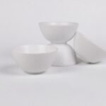 11 OZ Ceramic Soup Bowls for Kitchen White Diamond, Ultra light Set of 4 Perfect for Soup Bowls for Kitchen, Ramen Bowl, for Oatmeal, Fruit,Salad and Rice Bowl, Dishwasher & Microwave Safe (4.73 INCH)