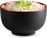 Ramen Bowl,  Bowls, Noodle Bowls, Large Soup Bowl, Ceramic, Large Capacity, For Ramen, Pho, Udon, Soba, Microwave and Dishwasher Safe, 34 oz, Set of 4 (Black/Red) - Image 2