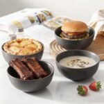 Cereal Bowls, 24 oz Soup Bowls Set of 4, Ceramic Bowls Set for Salad, Fruit, Breakfast, Dessert, Stoneware Bowls for Kitchen, Dishwasher & Microwave Safe, Matte Black - Image 2