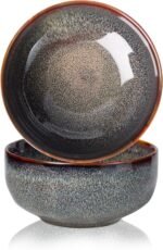 22 Ounce Serving Bowls Set - Ceramic Bowl Set of 2-5.75 inch for Salad, Soup,Cereal Bowls for Kitchen